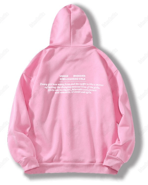 UrbanOutfits Women Oversized Hoodie Baby pink / Cotton-Fleece / S Unique - Women Oversized Hoodie