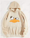 UrbanOutfits Women Oversized Hoodie Beige / Cotton-Fleece / S Duck - Women Oversized Hoodie