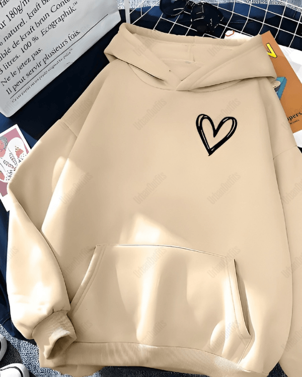 UrbanOutfits Women Oversized Hoodie Beige / Cotton-Fleece / S 🖤 - Women Oversized Hoodie