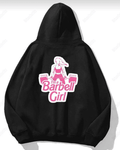 UrbanOutfits Women Oversized Hoodie Black / Cotton-Fleece / S Barbell Girl - Women Oversized Hoodie