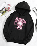 UrbanOutfits Women Oversized Hoodie Black / Cotton-Fleece / S bunny - Women Oversized Hoodie