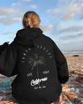 UrbanOutfits Women Oversized Hoodie Black / Cotton-Fleece / S California - Women Oversized Hoodie