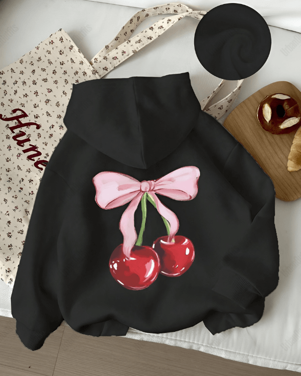 UrbanOutfits Women Oversized Hoodie Black / Cotton-Fleece / S CHERRY - Women Oversized Hoodie