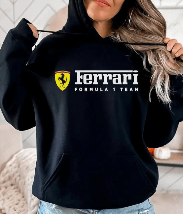 UrbanOutfits Women Oversized Hoodie Black / Cotton-Fleece / S FERRARI Oversized Hoodie