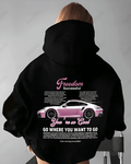 UrbanOutfits Women Oversized Hoodie Black / Cotton-Fleece / S FREEDOM - Women Oversized Hoodie