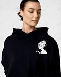 UrbanOutfits Women Oversized Hoodie Black / Cotton-Fleece / S Girl - Women Oversized Hoodie
