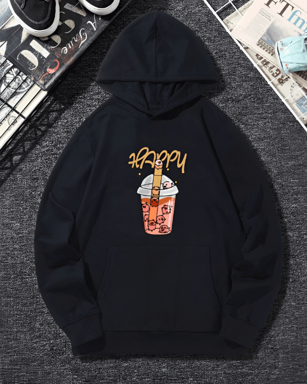 HAPPY  - Women Oversized Hoodie