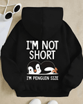 UrbanOutfits Women Oversized Hoodie Black / Cotton-Fleece / S I'm not Short - Women Oversized Hoodie