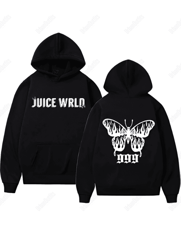 UrbanOutfits Women Oversized Hoodie Black / Cotton-Fleece / S Juice World - Women Oversized Hoodie