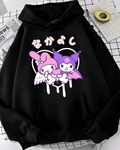 UrbanOutfits Women Oversized Hoodie Black / Cotton-Fleece / S Kuromi - Women Oversized Hoodie