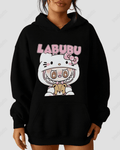 UrbanOutfits Women Oversized Hoodie Black / Cotton-Fleece / S LABUBU - Women Oversized Hoodie