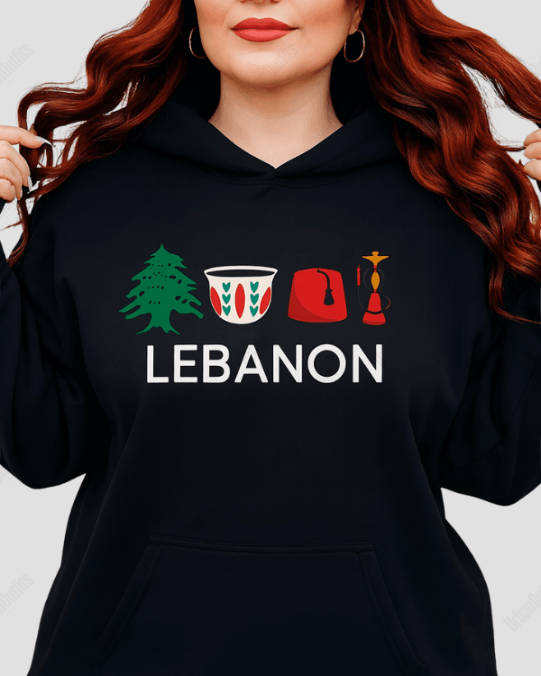 UrbanOutfits Women Oversized Hoodie Black / Cotton-Fleece / S LEBANON - Women Oversized Hoodie