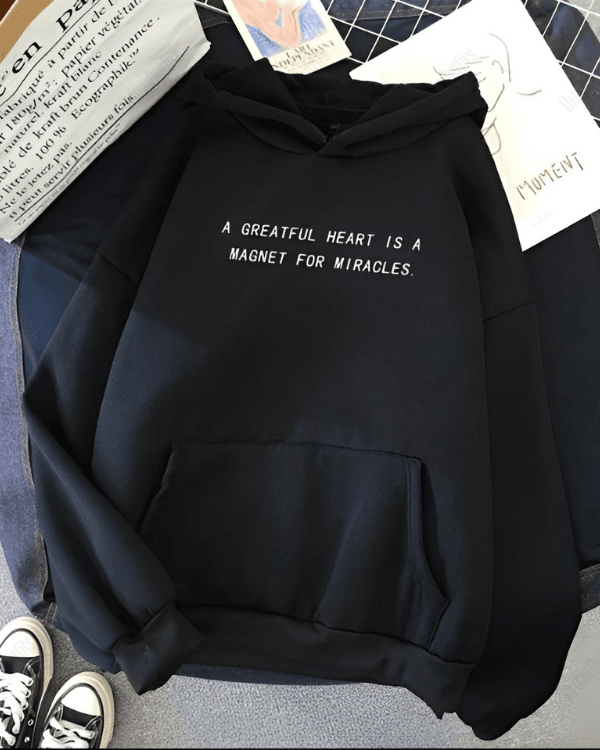 UrbanOutfits Women Oversized Hoodie Black / Cotton-Fleece / S Magnet for miracles - Women Oversized Hoodie