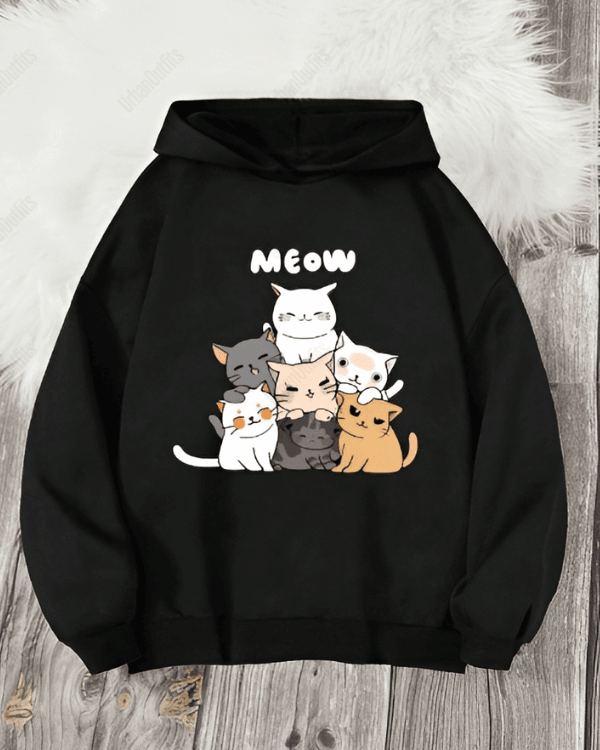 MEOW - Women Oversized Hoodie