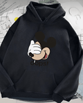 UrbanOutfits Women Oversized Hoodie Black / Cotton-Fleece / S Mickey - Women Oversized Hoodie
