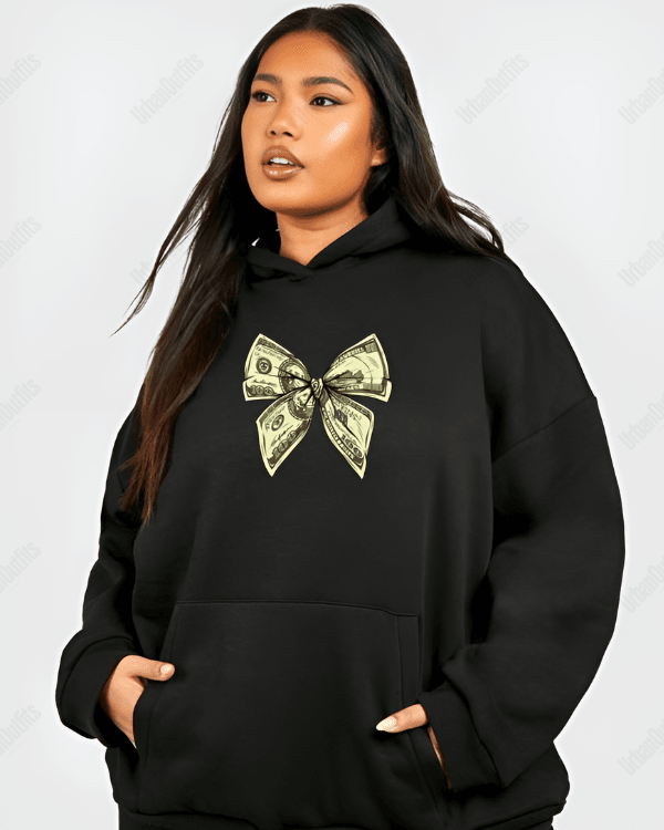 UrbanOutfits Women Oversized Hoodie Black / Cotton-Fleece / S Money - Women Oversized Hoodie