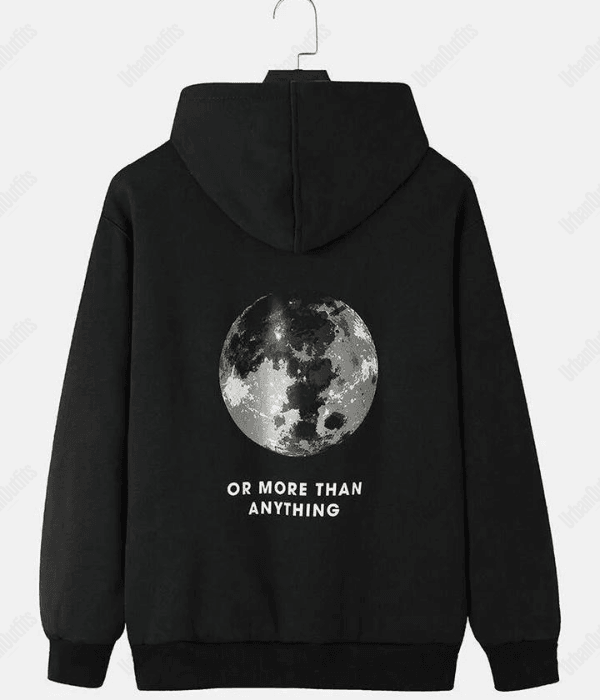 UrbanOutfits Women Oversized Hoodie Black / Cotton-Fleece / S MOON Oversized Hoodie