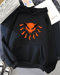 UrbanOutfits Women Oversized Hoodie Black / Cotton-Fleece / S Naruto Kyuubi - Women Oversized Hoodie