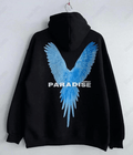 UrbanOutfits Women Oversized Hoodie Black / Cotton-Fleece / S 'PARADISE' Oversized Hoodie