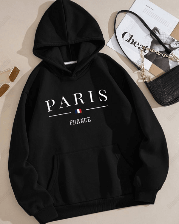 UrbanOutfits Women Oversized Hoodie Black / Cotton-Fleece / S Paris France - Women Oversized Hoodie