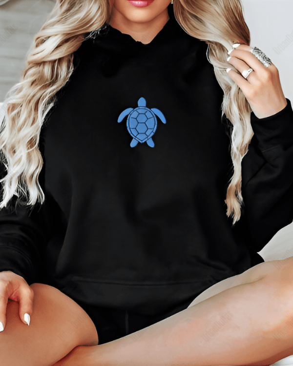 UrbanOutfits Women Oversized Hoodie Black / Cotton-Fleece / S SEA TURTLE - Women Oversized Hoodie