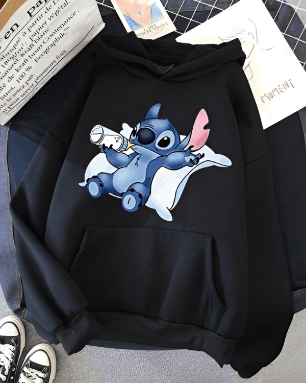 UrbanOutfits Women Oversized Hoodie Black / Cotton-Fleece / S Stitch - Women Oversized Hoodie