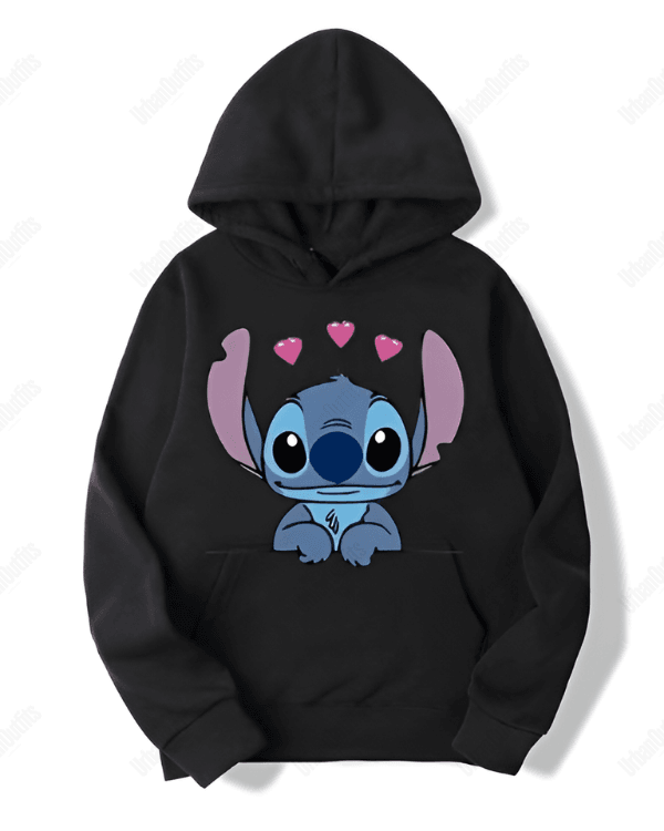 UrbanOutfits Women Oversized Hoodie Black / Cotton-Fleece / S Stitch - Women Oversized Hoodie