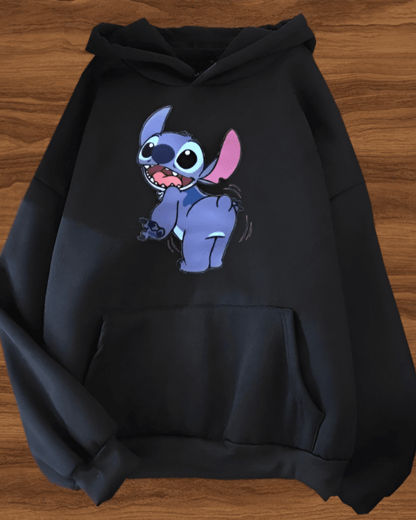 UrbanOutfits Women Oversized Hoodie Black / Cotton-Fleece / S Stitch - Women Oversized Hoodie