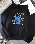 UrbanOutfits Women Oversized Hoodie Black / Cotton-Fleece / S Stitch - Women Oversized Hoodie