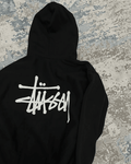 UrbanOutfits Women Oversized Hoodie Black / Cotton-Fleece / S Stuss(y)- Women Oversized Hoodie