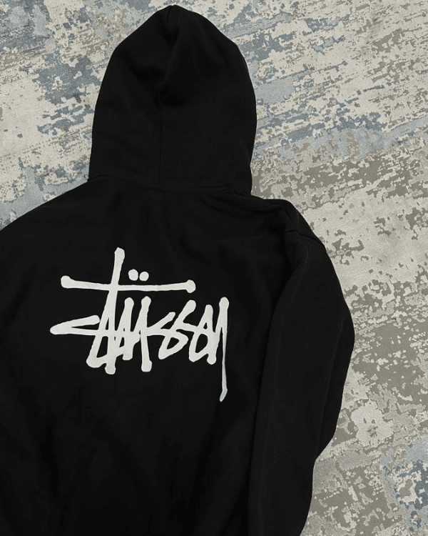 UrbanOutfits Women Oversized Hoodie Black / Cotton-Fleece / S Stuss(y)- Women Oversized Hoodie