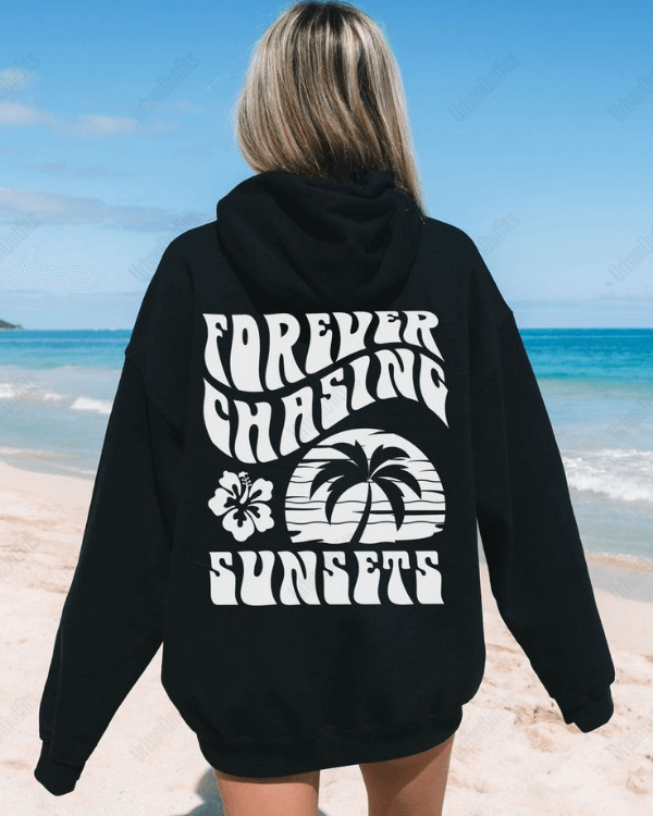 UrbanOutfits Women Oversized Hoodie Black / Cotton-Fleece / S SUNSETS - Women Oversized Hoodie