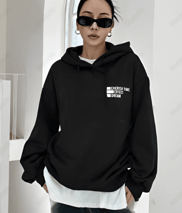 UrbanOutfits Women Oversized Hoodie Black / Cotton-Fleece / S Women Oversized Hoodie