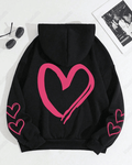 UrbanOutfits Women Oversized Hoodie Black / Cotton-Fleece / S 🩷 - Women Oversized Hoodie