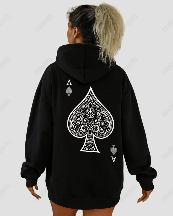UrbanOutfits Women Oversized Hoodie Black / Cotton-Fleece / S ♠︎ - Women Oversized Hoodie