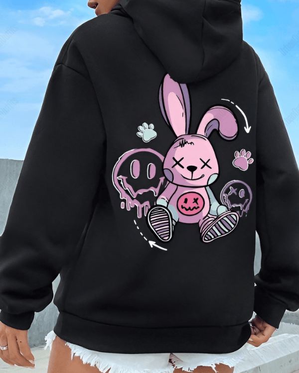 UrbanOutfits Women Oversized Hoodie Black / Cotton-Fleece / S XX - Women Oversized Hoodie