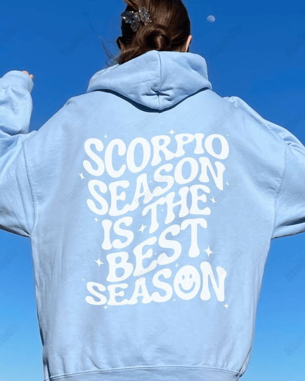 UrbanOutfits Women Oversized Hoodie Blue / Cotton-Fleece / S Scorpio Season - Women Oversized Hoodie