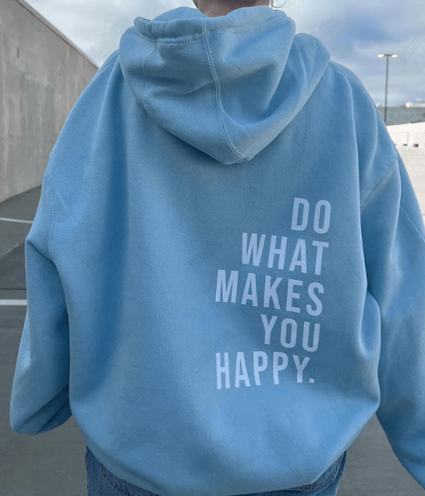 UrbanOutfits Women Oversized Hoodie Blue / Cotton-Fleece / S Slogan Oversized Hoodie