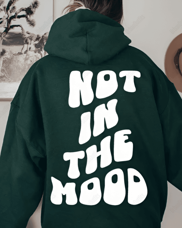 UrbanOutfits Women Oversized Hoodie Dark green / Cotton-Fleece / S NOT IN THE MOOD - Women Oversized Hoodie
