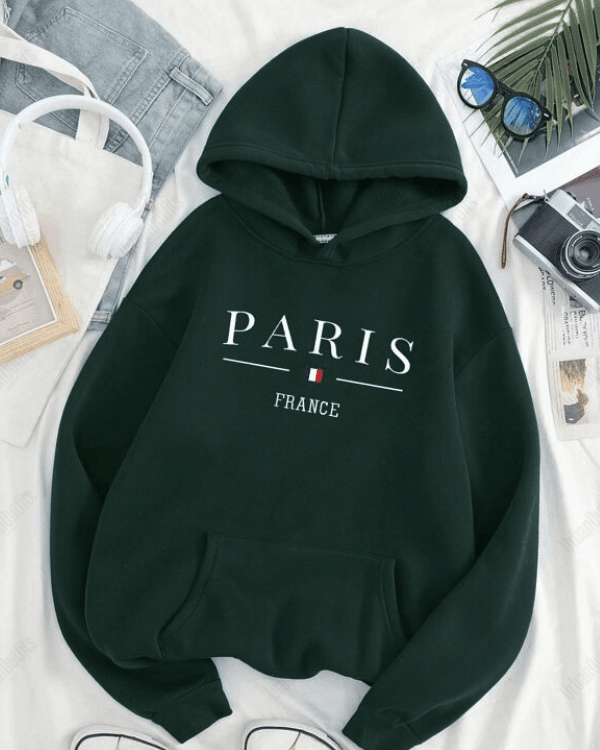 UrbanOutfits Women Oversized Hoodie Dark green / Cotton-Fleece / S Paris France - Women Oversized Hoodie