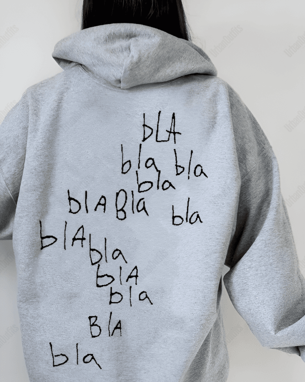 UrbanOutfits Women Oversized Hoodie Gray / Cotton-Fleece / S Bla Bla - Women Oversized Hoodie