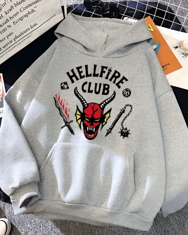 UrbanOutfits Women Oversized Hoodie Gray / Cotton-Fleece / S HELLFIRE CLUB - Women Oversized Hoodie
