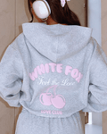 UrbanOutfits Women Oversized Hoodie Gray / Cotton-Fleece / S ' White Fox '  Women Oversized Hoodie