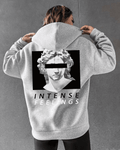 UrbanOutfits Women Oversized Hoodie Light gray / Cotton-Fleece / S Feelings - Women Oversized Hoodie