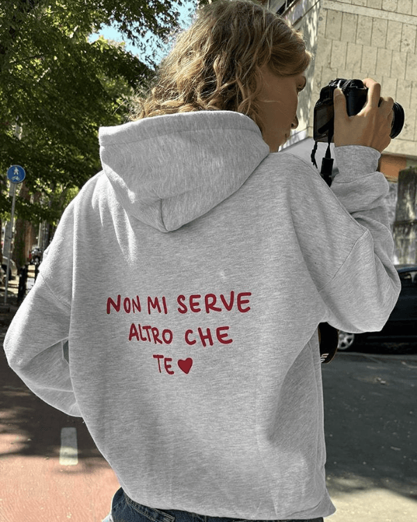 UrbanOutfits Women Oversized Hoodie light gray / Cotton-Fleece / S TE - Women Oversized Hoodie