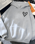 UrbanOutfits Women Oversized Hoodie light gray / Cotton-Fleece / S 🖤 - Women Oversized Hoodie