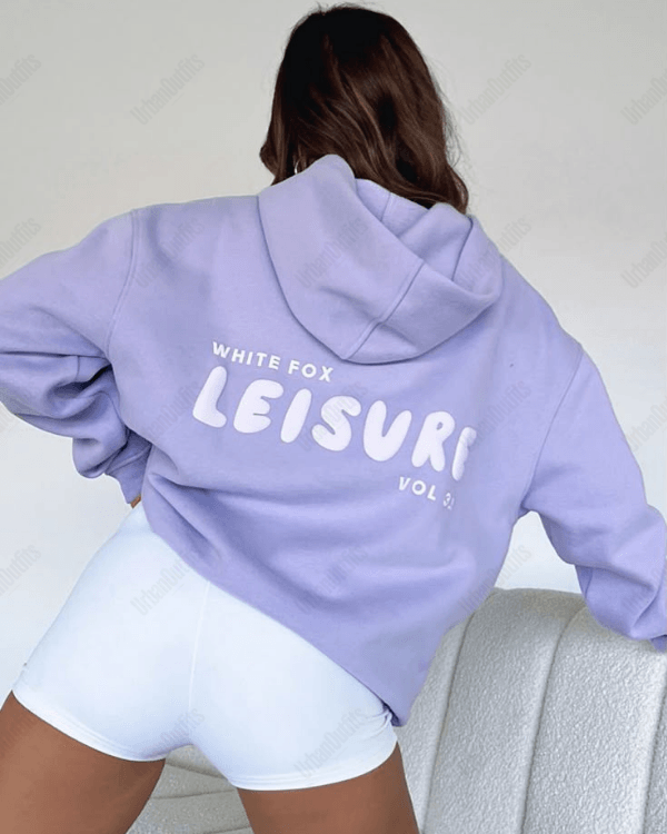 UrbanOutfits Women Oversized Hoodie light purple / Cotton-Fleece / S Leisure - Women Oversized Hoodie