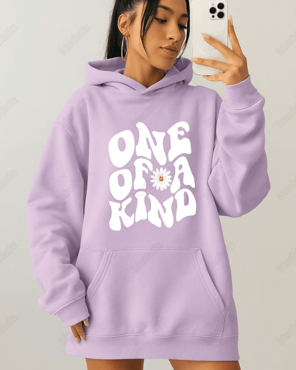 UrbanOutfits Women Oversized Hoodie light purple / Cotton-Fleece / S One of a kind - Women Oversized Hoodie