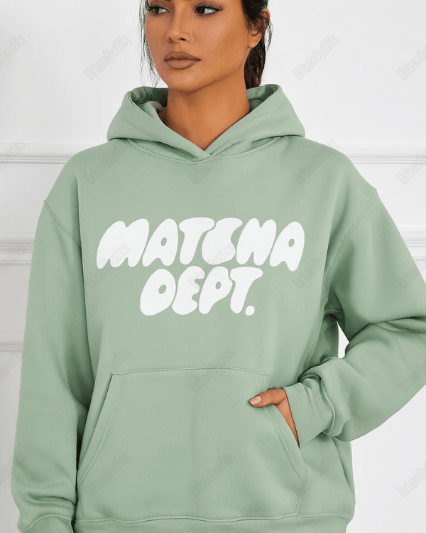 UrbanOutfits Women Oversized Hoodie mint / Cotton-Fleece / S Matcha Dept - Women Oversized Hoodie