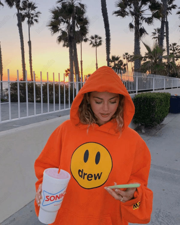 UrbanOutfits Women Oversized Hoodie orange / Cotton-Fleece / S Drew - Women Oversized Hoodie [ Unisex ]